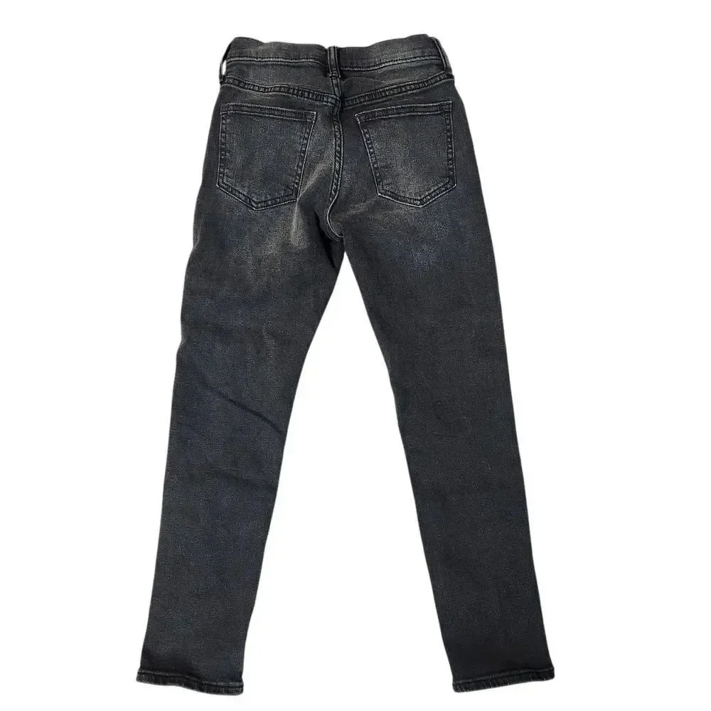 Old Navy Taper Jeans Built In Flex Style Coal Black Straight-Leg Boys Size 8